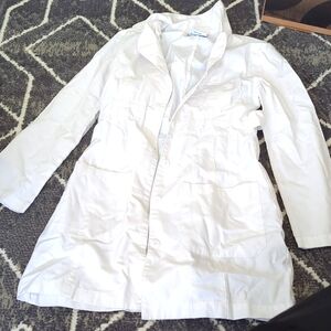 Adar Universal Stretch Tab Waist Lab Coat Women’s Sz XXS Fitted